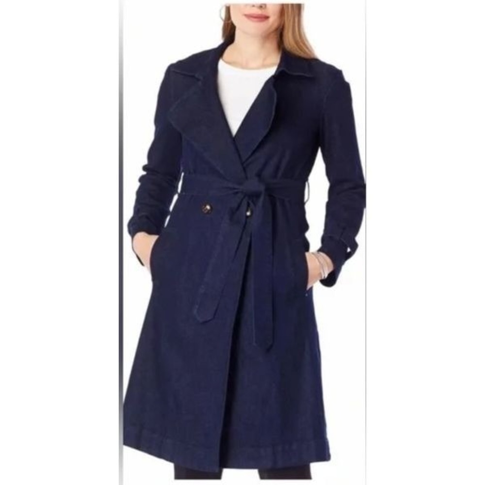 RARE NWT Skinny Girl Denim Trench Plus 1x Stretch